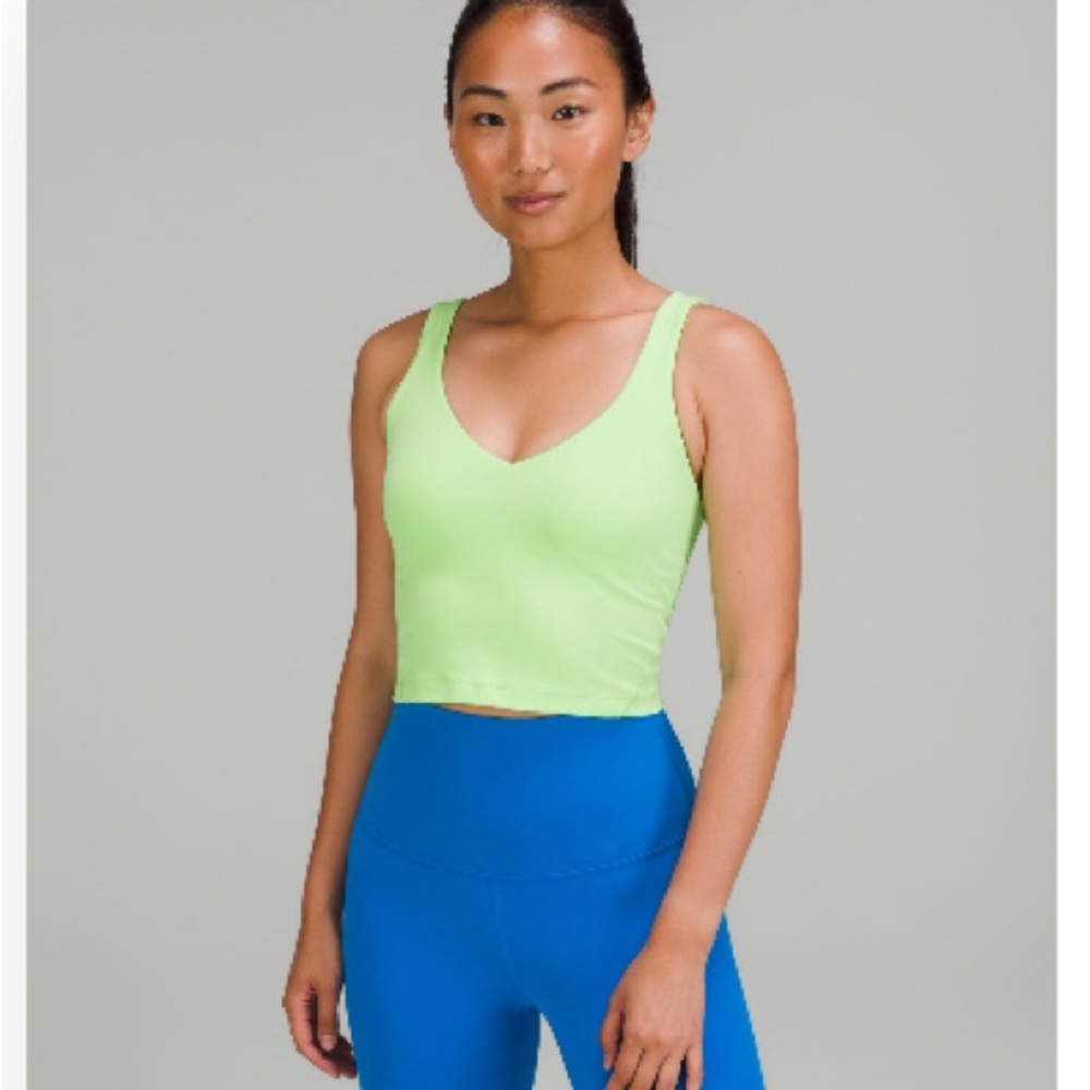 Bright Green Align Lululemon Crop Top